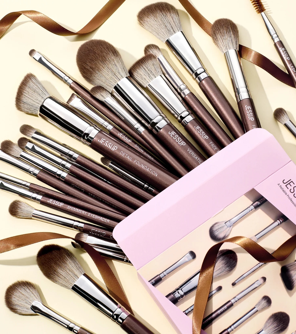 Jessup Beauty - *Master Collection* - Conjunto de 25 pincéis - Shimmer Brown