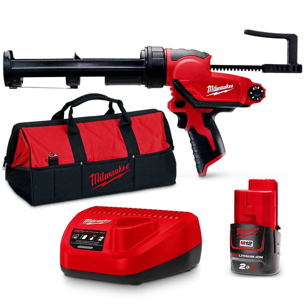 MILWAUKEE 12V 2.0Ah 310mL Caulking Gun Kit M12PCG310-201B