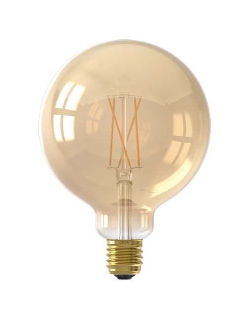 Calex Smart Led Filament Goud Globe E27 G125 - Lichtbron - 7 Watt
