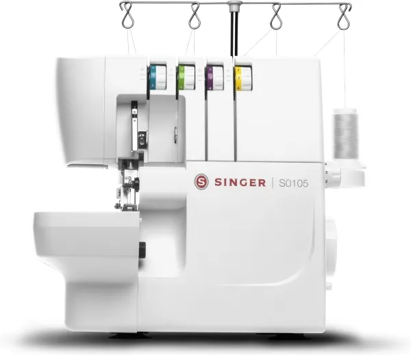 SINGER S0105, Hvid, Overlock symaskine, Overlock, 1300 SPM, Variabel, Elektrisk