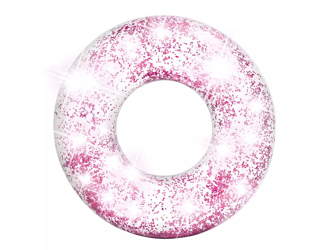 Bouée gonflable Paillettes Rose Ø 119 cm - Intex