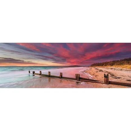 Schmidt Spiele Puzzle - Panoramapuzzle Mark Gray: McCrae Beach, Mornington Peninsula, Victoria, Australia, 1000 Teile