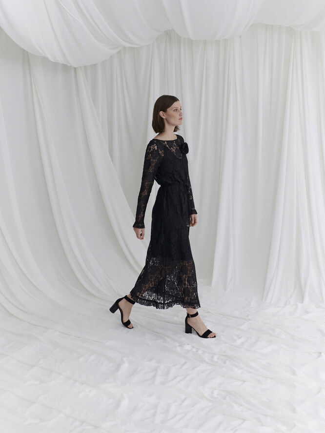 Rosemunde RWDelilah long dress Sort