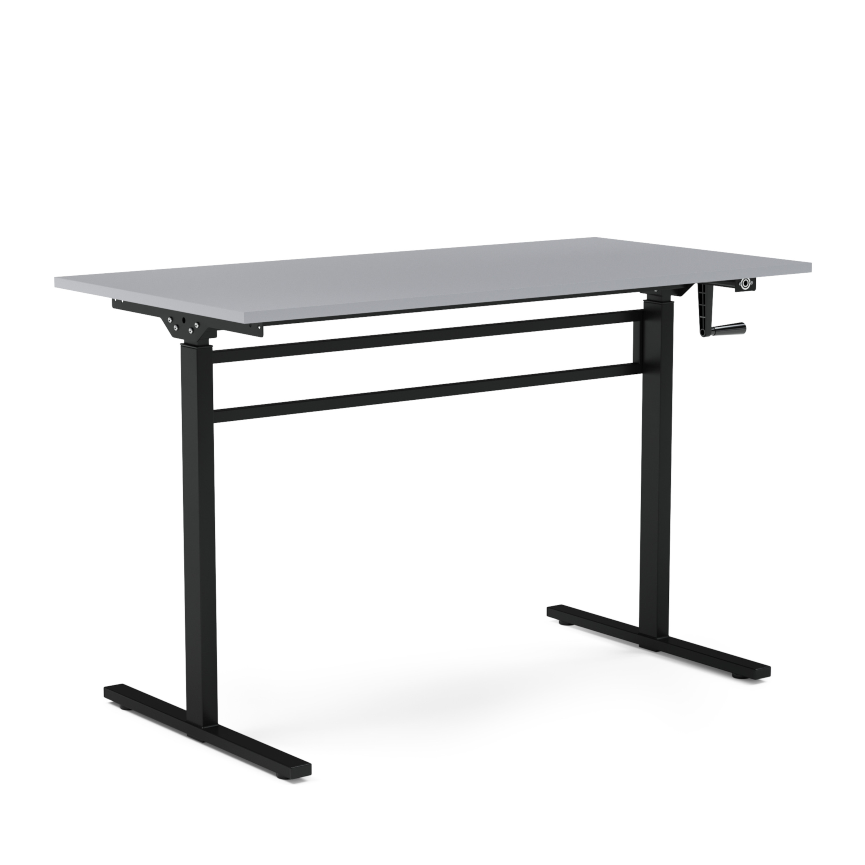 Stehpult manuell höhenverstellbar grau/schwarz 120 x 60 cm