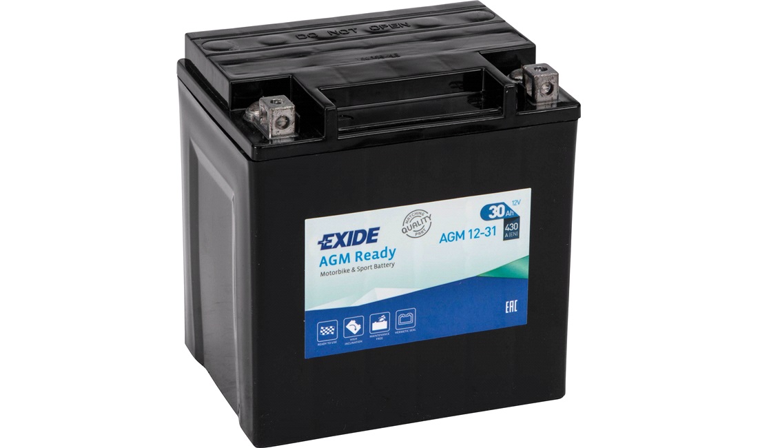 Batteri Exide 12V-30Ah AGM12-31 Ready