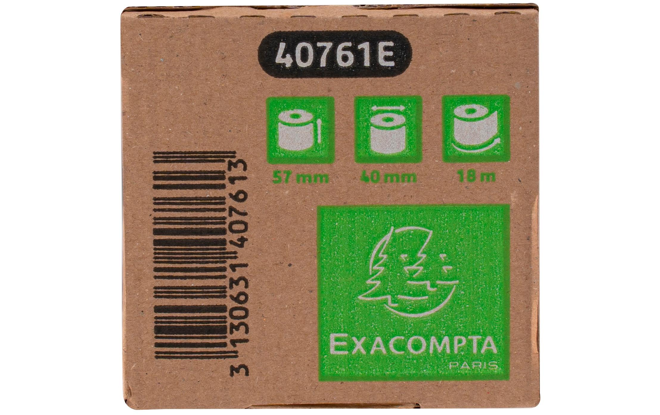 Thermo-Papierrolle 57 x 40 x 12 mm, 18 m, 20 StückPapierrollen ohne Kern