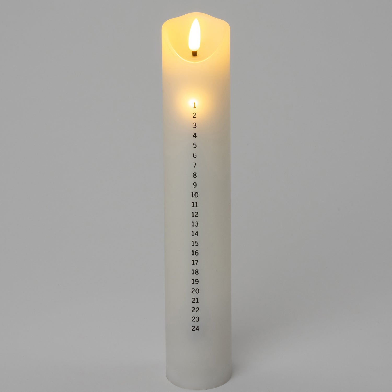 Intratuin LED stompkaars advent met afstandbediening wit D 5 H 25 cm