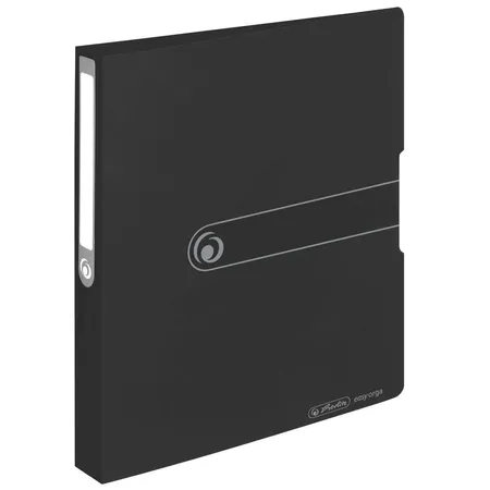 Herlitz Ringbuch PP A4 2 Ringe 25mm opak schwarz