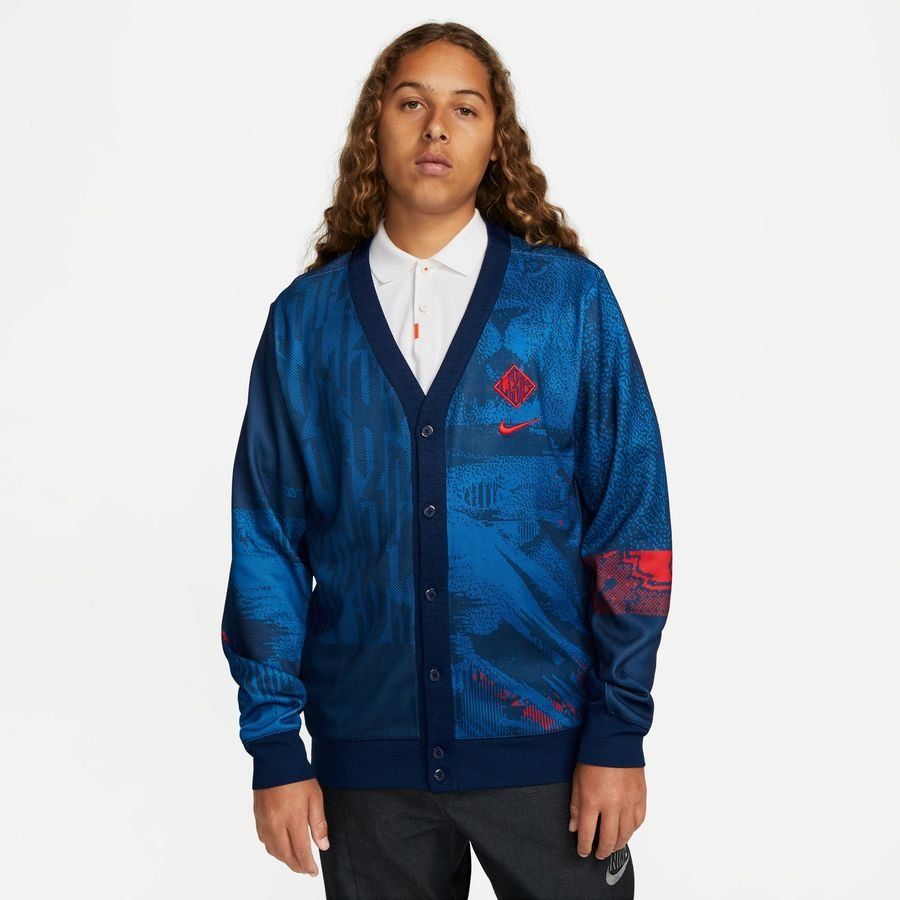 Angleterre Cardigan Maillot Dri-FIT Player - Bleu/Rouge