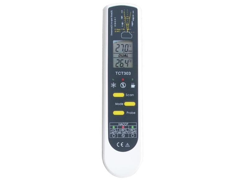 TFA Dostmann Infrarot-Messgerät DualTemp Pro Einstich-Infrarot-Thermometer
