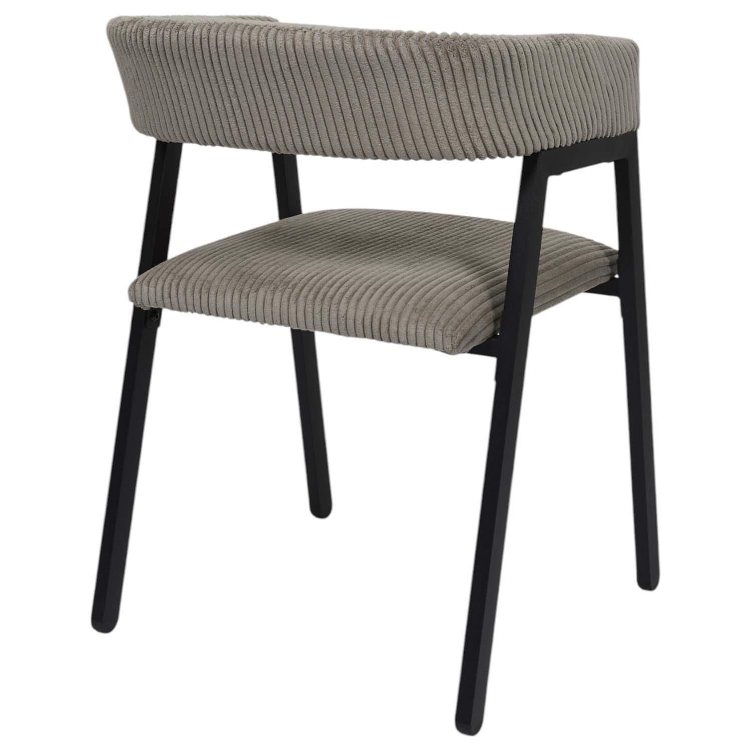 SCOTT FAUTEUIL DESIGN COTELE TAUPE