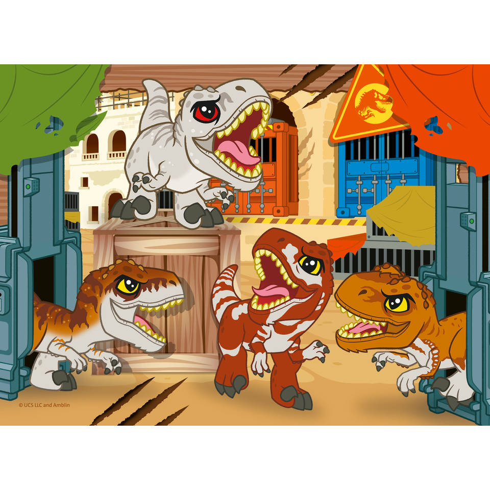 Ravensburger Jurassic World Explorers 4-in-1 puzzelset - 12 + 16 + 20 + 24 stukjes