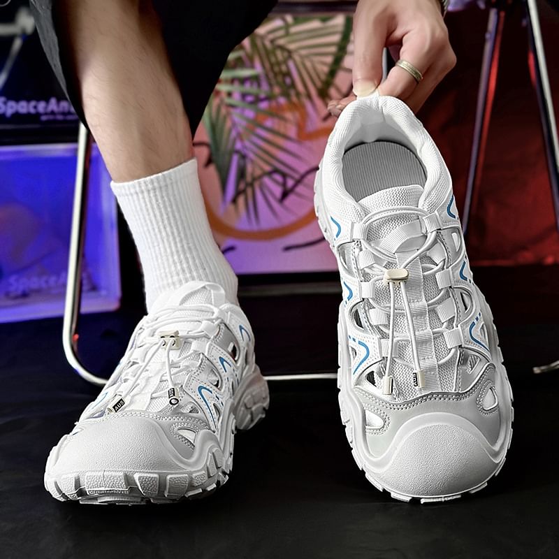 Tanzanite - Cutout Platform Sneakers