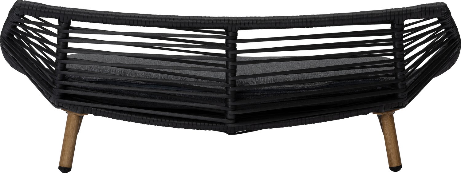 Intratuin honden- en kattenmand Saar zwart 103 x 60 x 37 cm