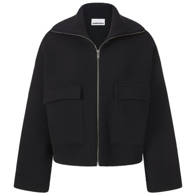 Damen-Hüftjacke, Schwarz