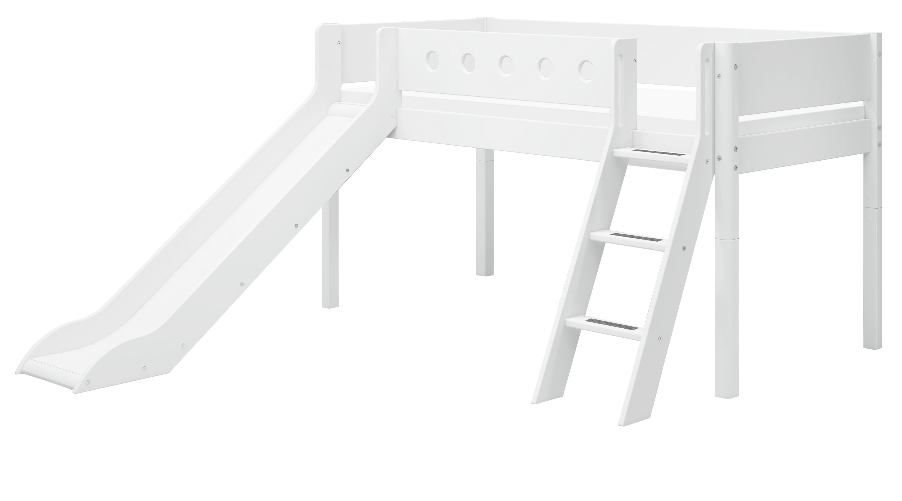 Halbhohes Bett FLEXA WHITE