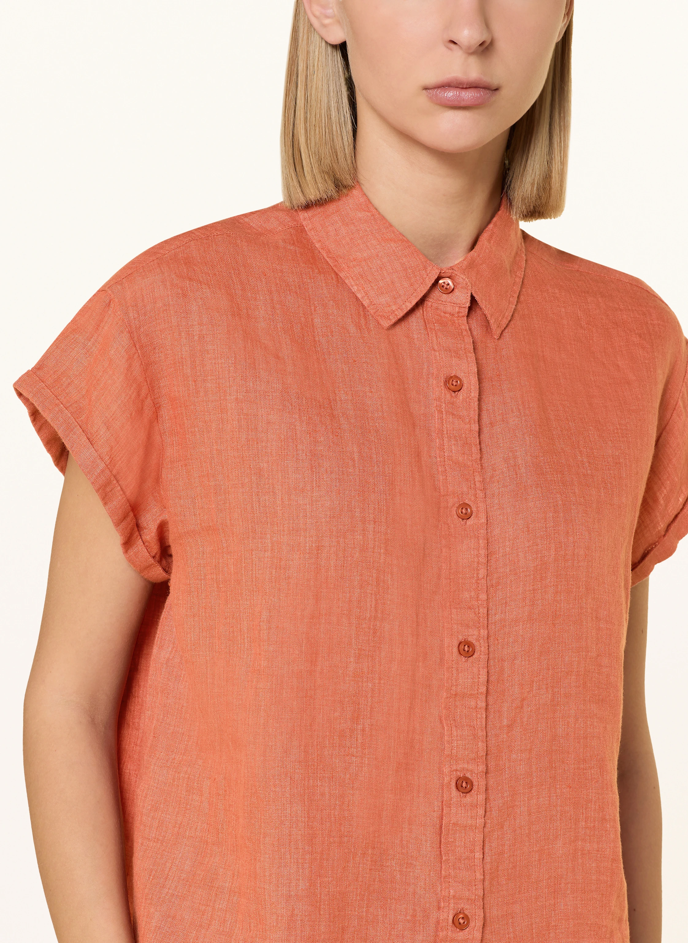 KnowledgeCotton Apparel Hemdbluse ASTER aus Leinen