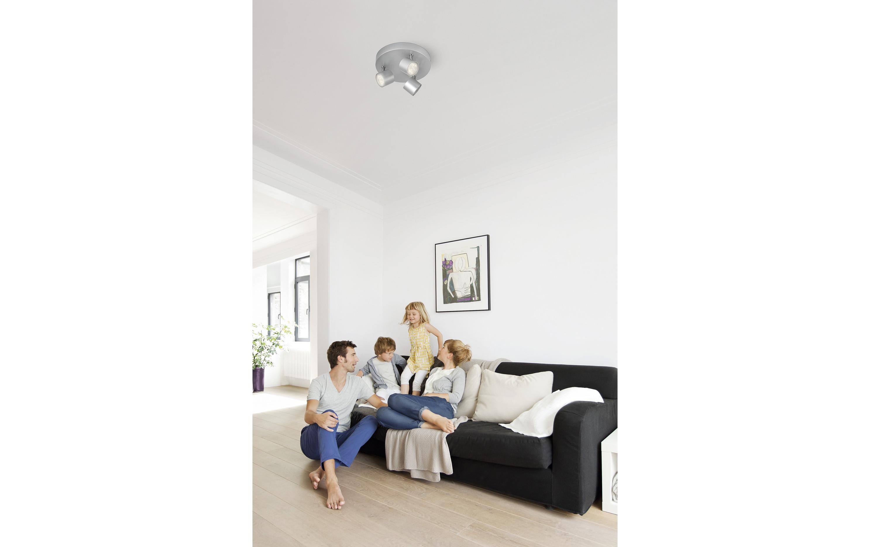 Aufbauspot myLiving Star 56243/48/16 SilberDeckenspot mit beweglichen Leuchtenköpfen