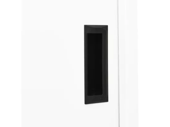 Armoire de bureau et porte coulissante Blanc 90x40x180 cm Acier