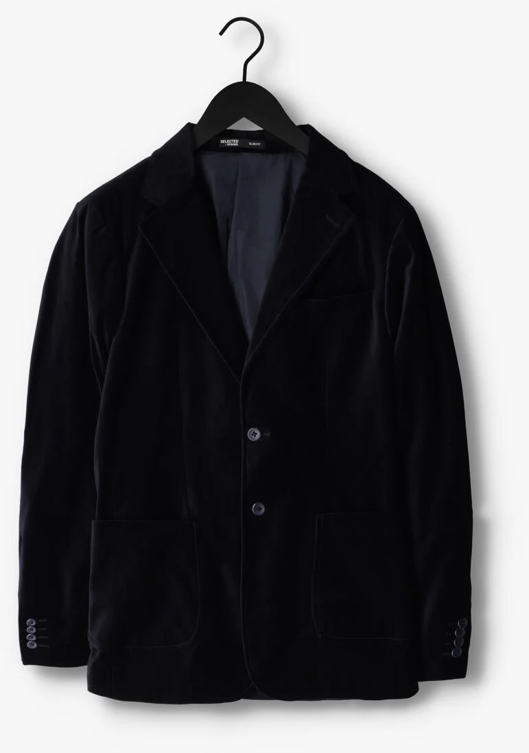 SELECTED HOMME donkerblauwe selected homme colbert slim-portland velvet blz