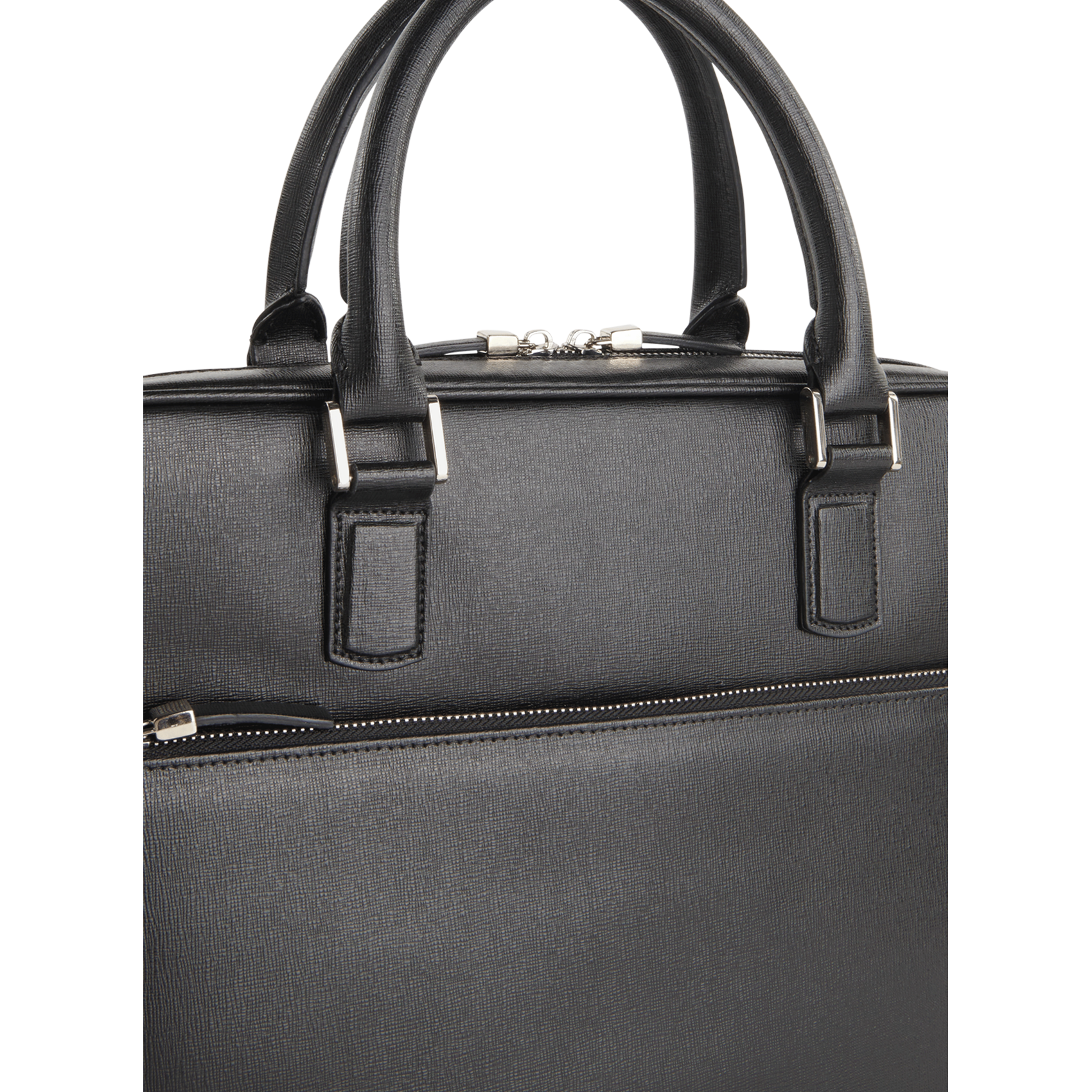 Porte-documents en cuir| Noir