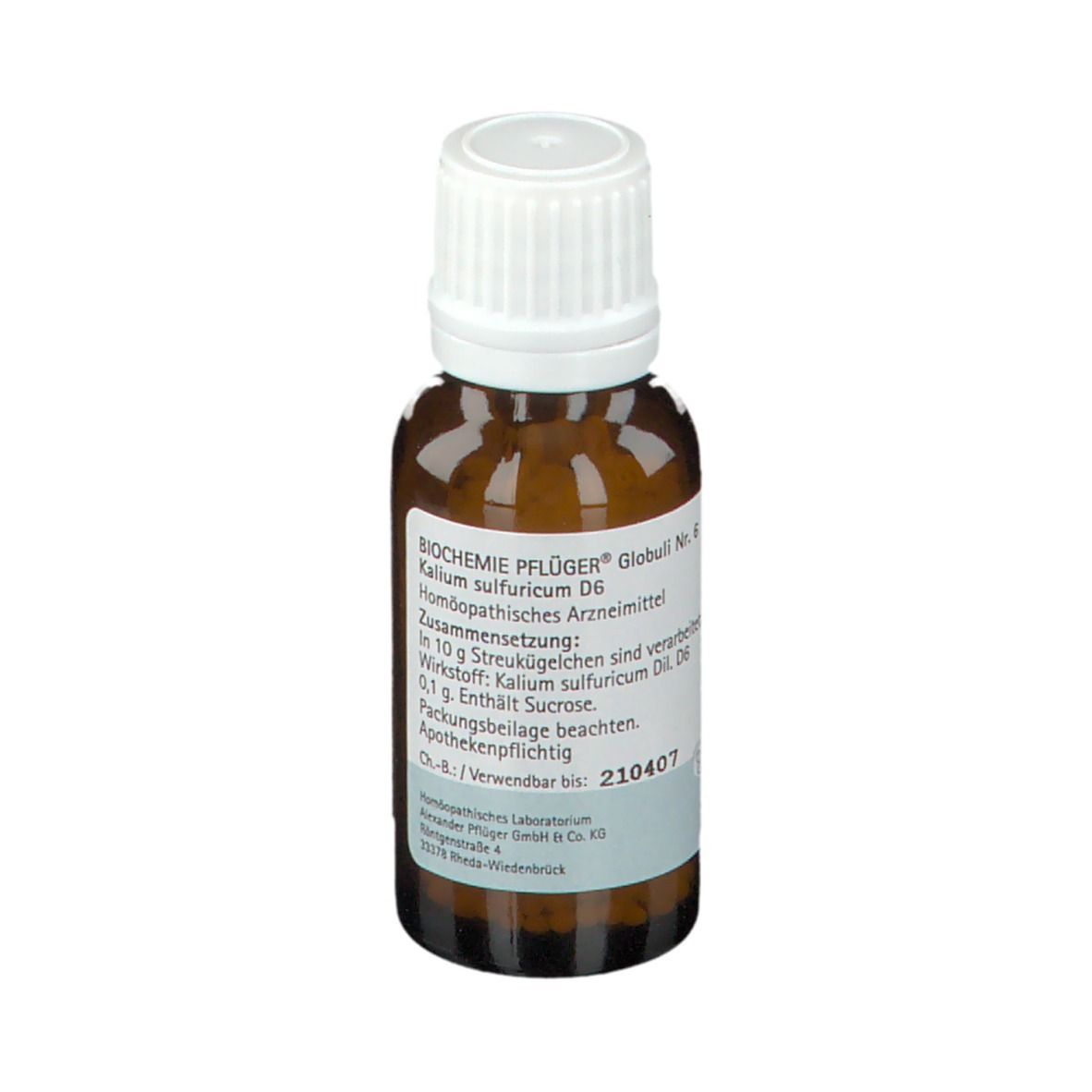 BIOCHEMIE PFLÜGER® Nr. 6 Kalium sulfuricum D 6