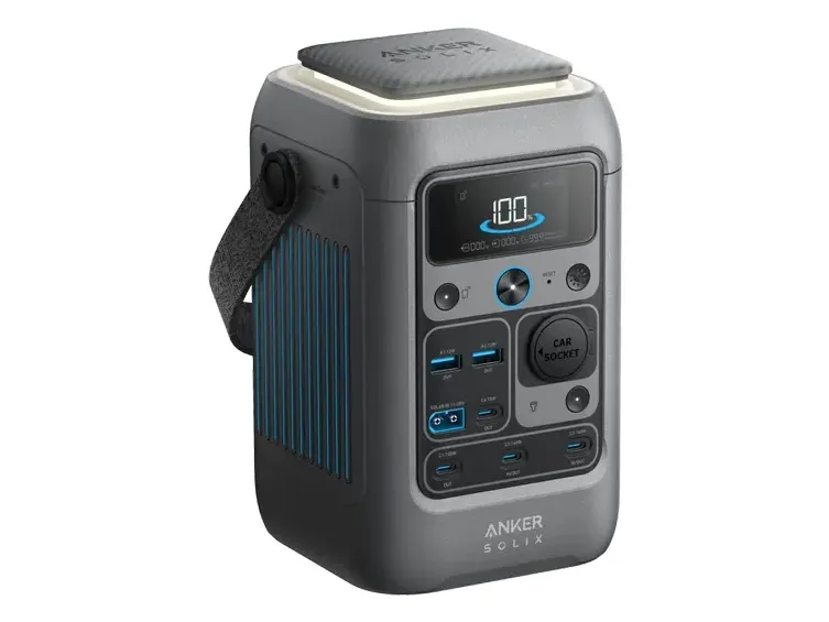 Anker SOLIX C300X DC - Transportabel strømstation - DC 11 - 28 / 5 / 9 / 15 / 20 / 28 V - 300 Watt - litiumjernfosfat - 90000 mAh - 288 Wh - Wi-Fi, Bluetooth