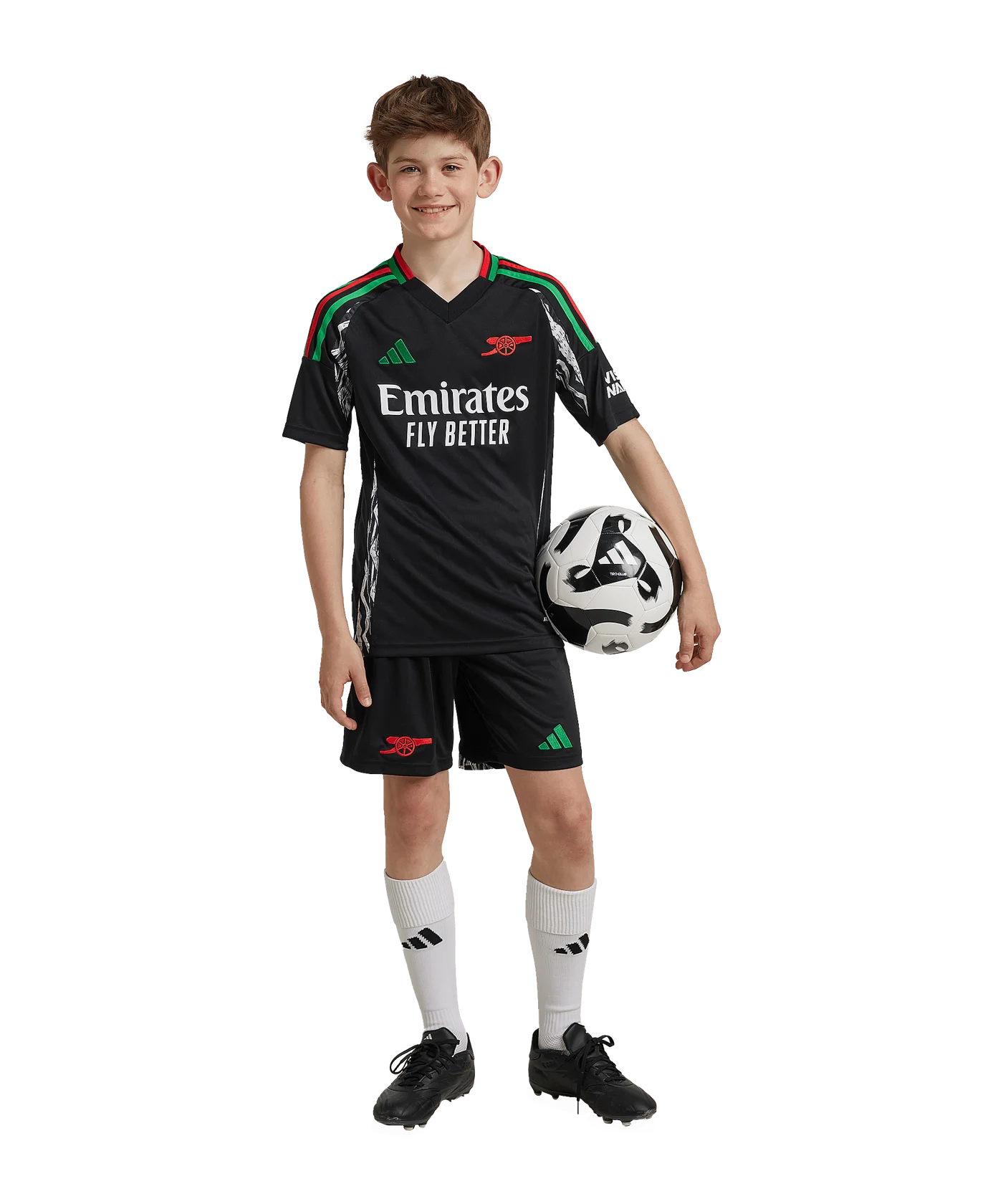 adidas FC Arsenal London Short Away 2024/2025 Kids Schwarz