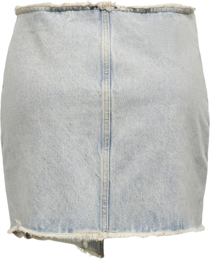 ONLY ONLKHLOE REG RW RED DNM SKIRT CRO Light blue denim