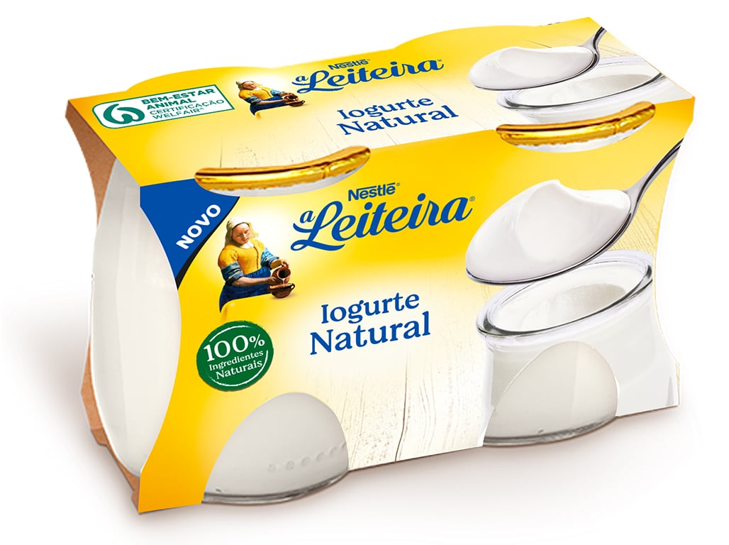 IOGURTE A LEITEIRA VIDRO NATURAL 2X125G