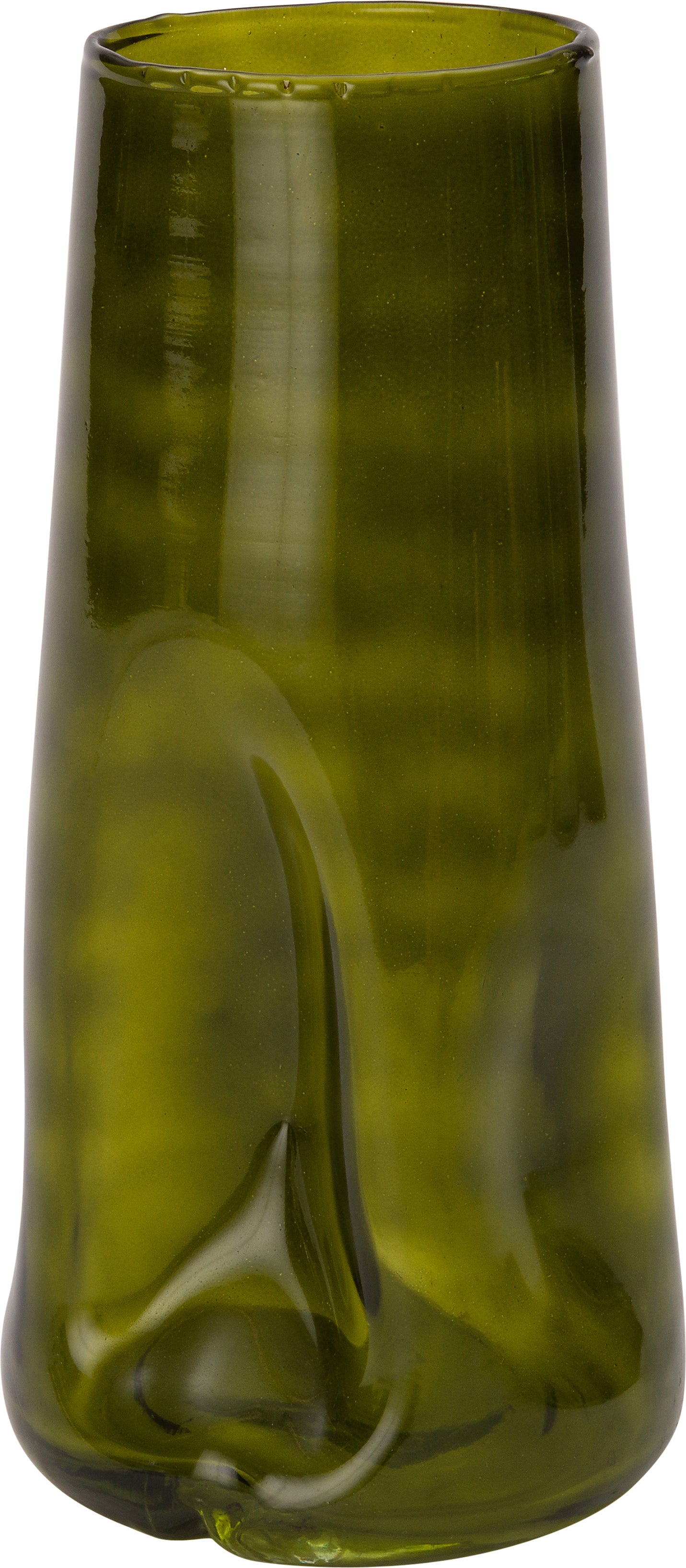 Intratuin vaas Zep groen D 14 H 30 cm