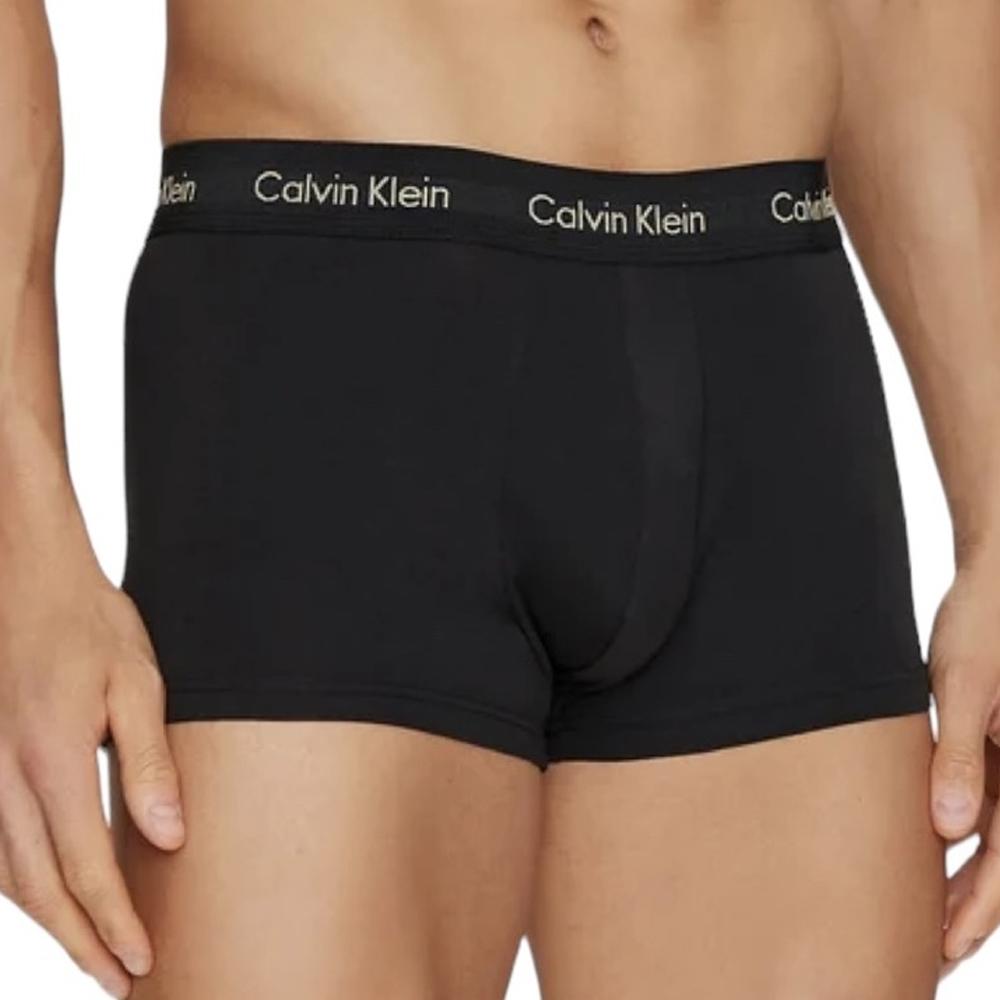 Calvin Klein Jeans X3 Boxers Noir/Blanc Homme Calvin Klein Jeans Low Rise Trunk 3
