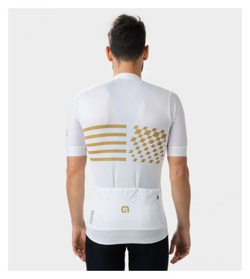 Maillot Manches Courtes Alé Play Blanc