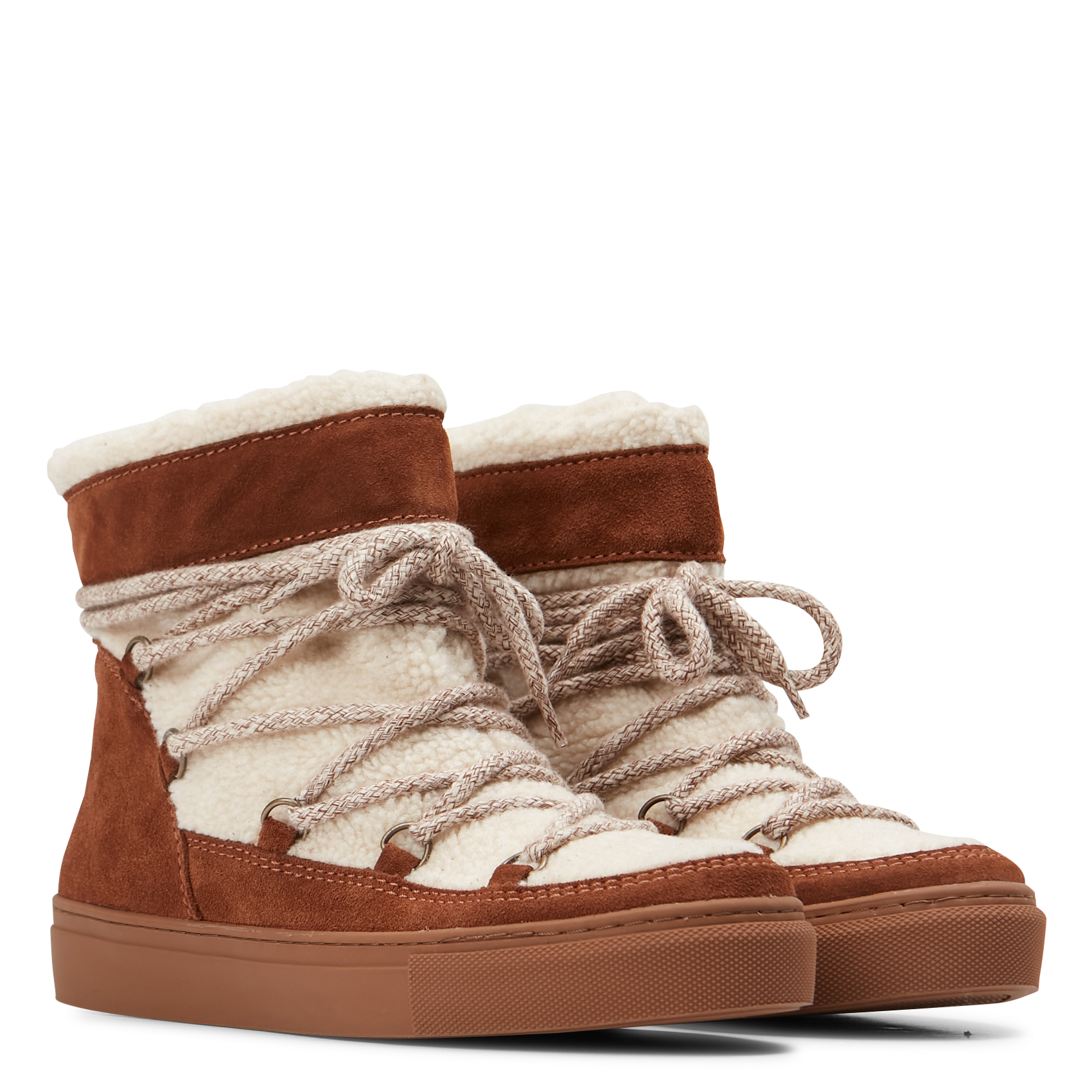 ERICA - Baskets montantes en cuir velours mélangé | Multicolore