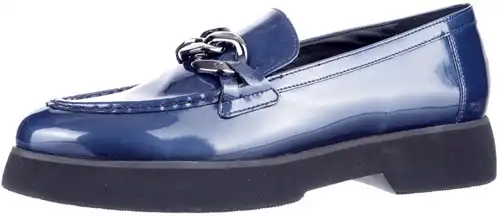 10 1625 Hogl blauw lak - maat 10 instapper blauw lak - maat 10 Calandschoen