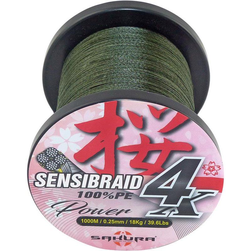 Tresse Sakura Sensibraid 4 Vert - 1000M