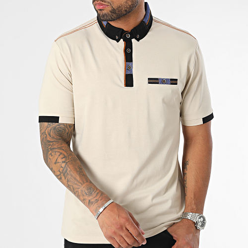 Polo Manches Courtes Beige