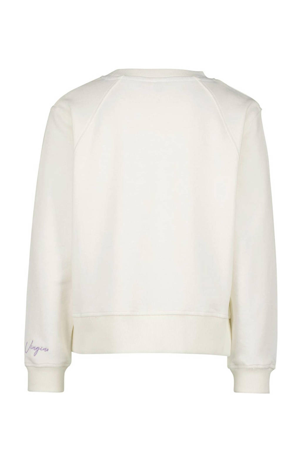 Vingino sweater NIANNE met tekst wit