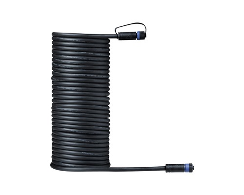 Paulmann Plug & Shine aansluitkabel IP68 zwart 1in-1uit 10 m 24V