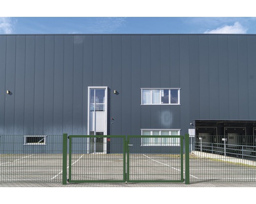 ALBERTS Flexo Plus 8/6/8 dubbele poort van gelast gaas, 500 x 180 cm, inclusief palen van 10 x 10 cm, groen