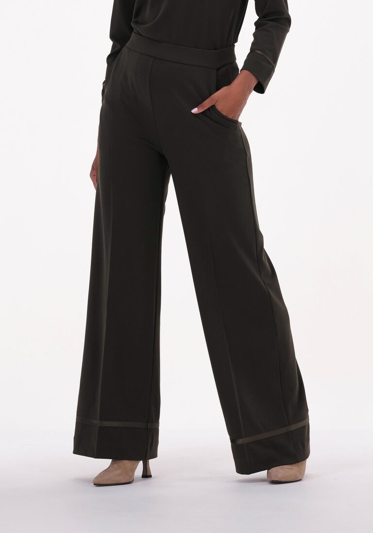 ANA ALCAZAR khaki ana alcazar wijde broek trousers reach compliant