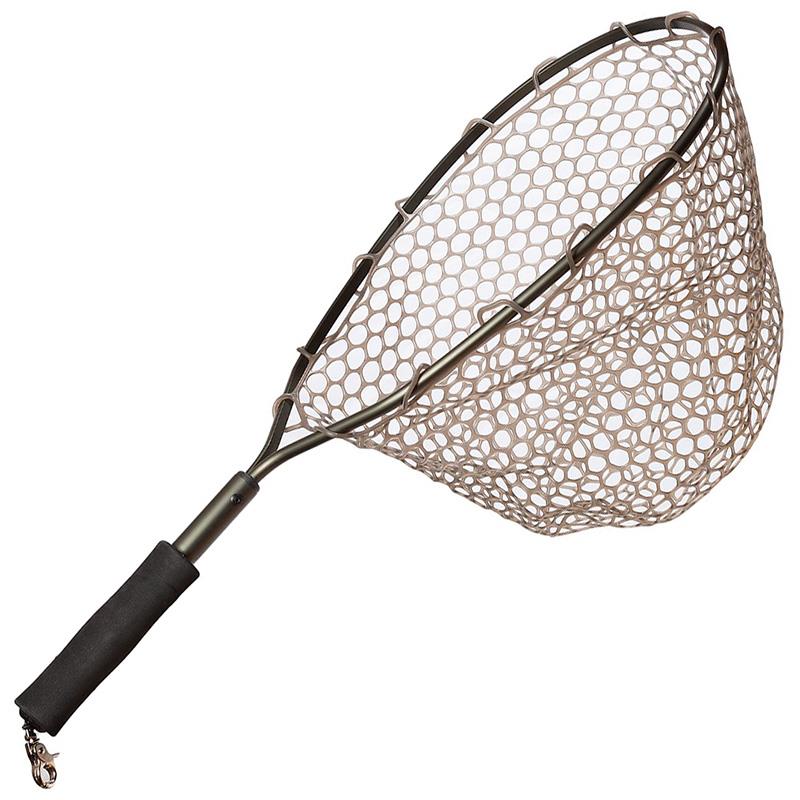 Épuisette Raquette Adamsbuilt Alu Trout Net Rubber 15