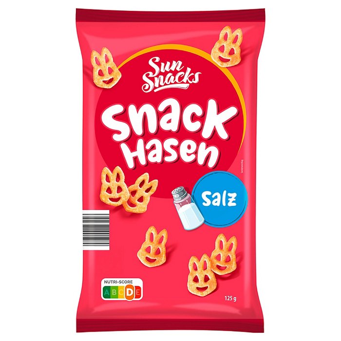 SUNSNACKS Snack-Hasen 125 g, Salz