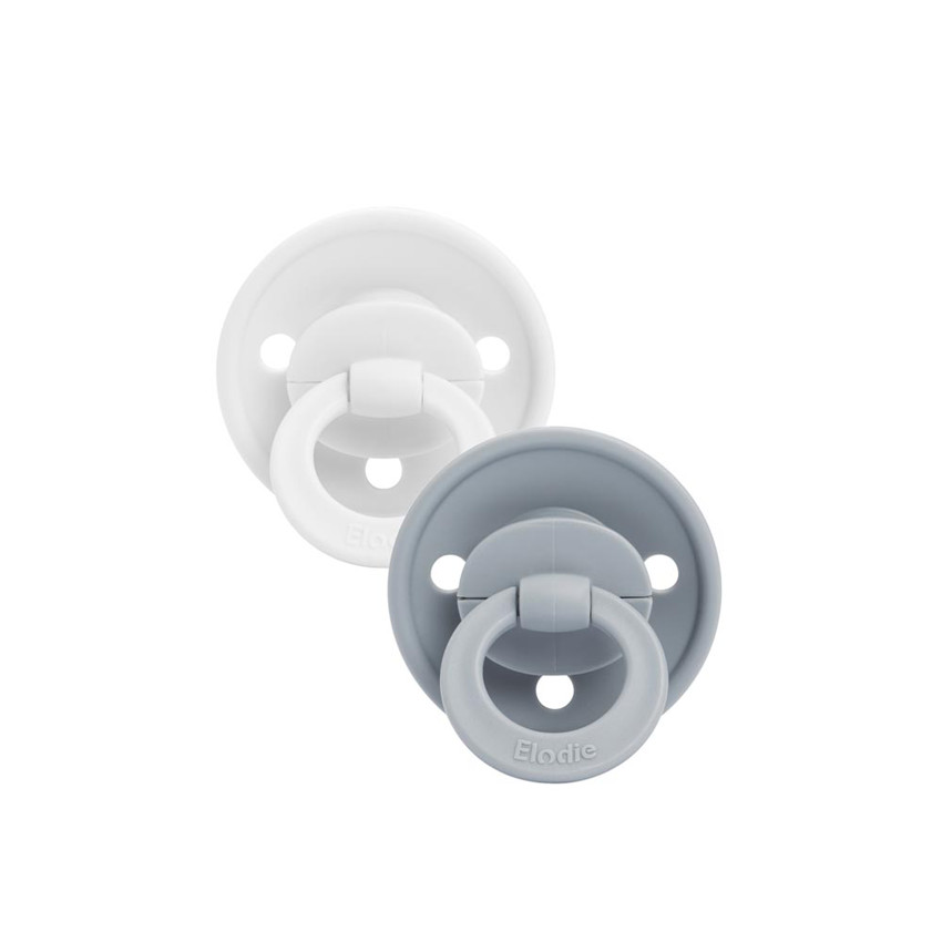Lot de 2 sucettes en silicone 0-6M Binkie Sunrise blue