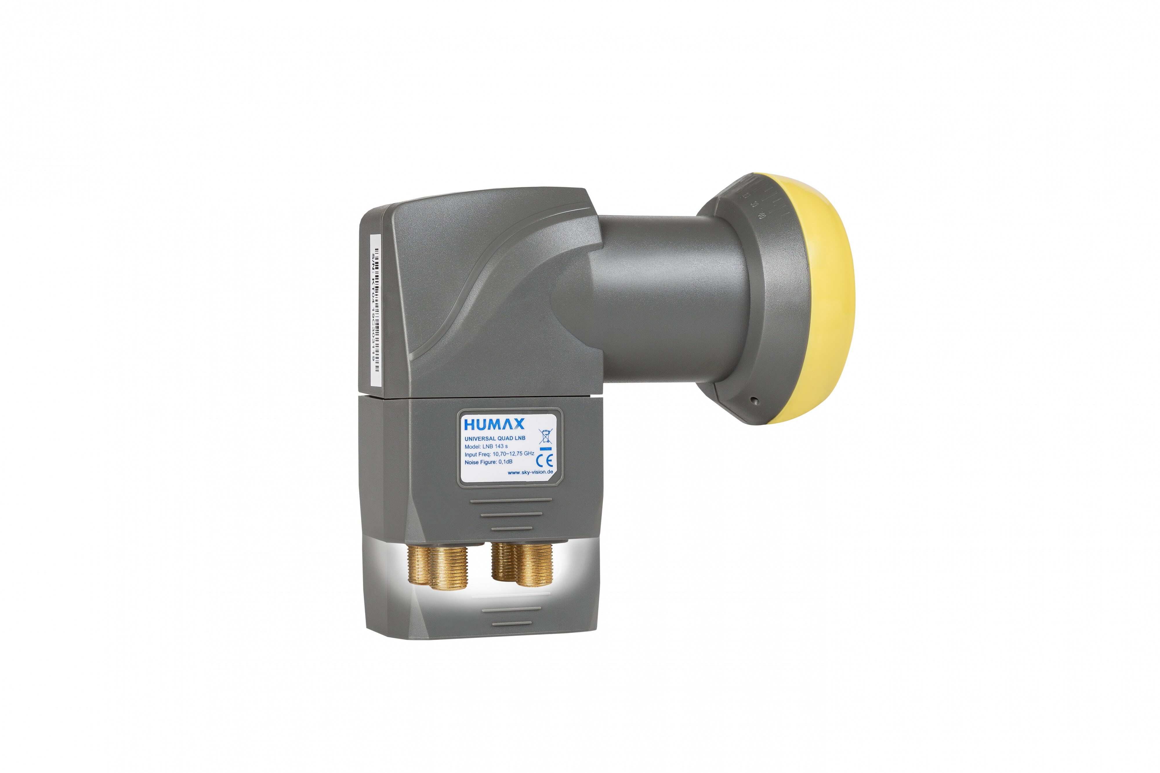 Humax Quad-Universal-LNB, Integrierter Wetterschutz LTE-Filter, Karton
