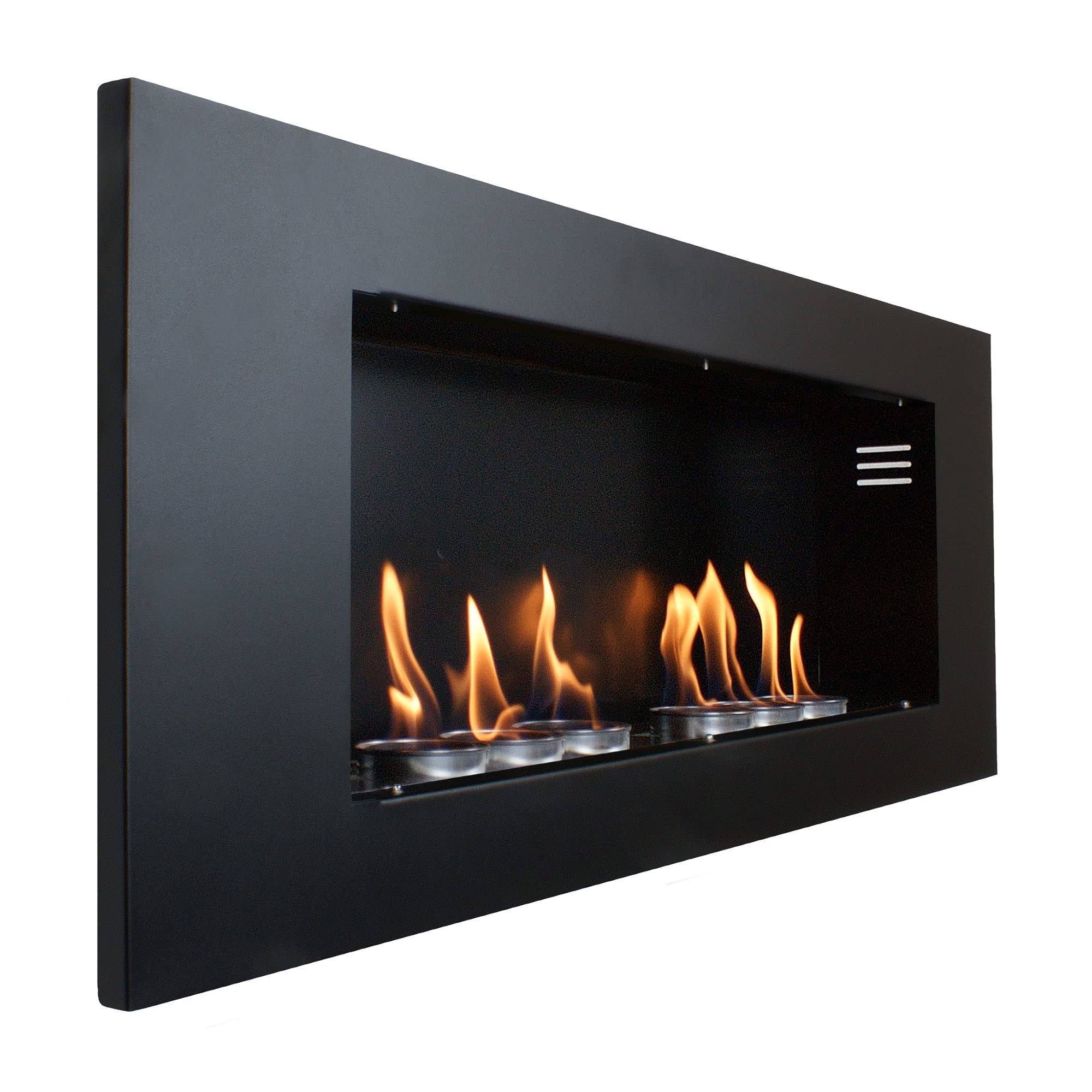Kaminbau Mierzwa Gel & Ethanol Kamin Aurora Supreme Schwarz Matt