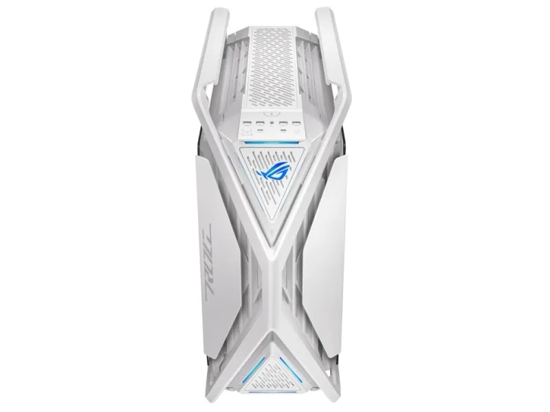 ASUS ROG Hyperion GR701 - FT gaming - udvidet ATX - sidepanel med vindue (hærdet glas) - ingen strømforsyning - hvid - USB/Lyd
