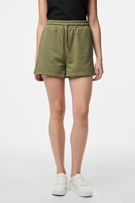 Pieces groene dames korte broek