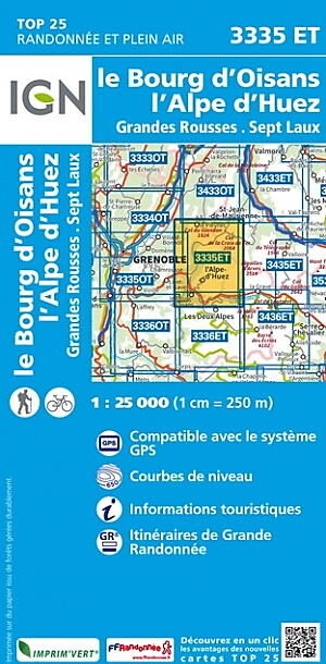 IGN - TOP25 3335ET LE BOURG D OISANS 1 25 000