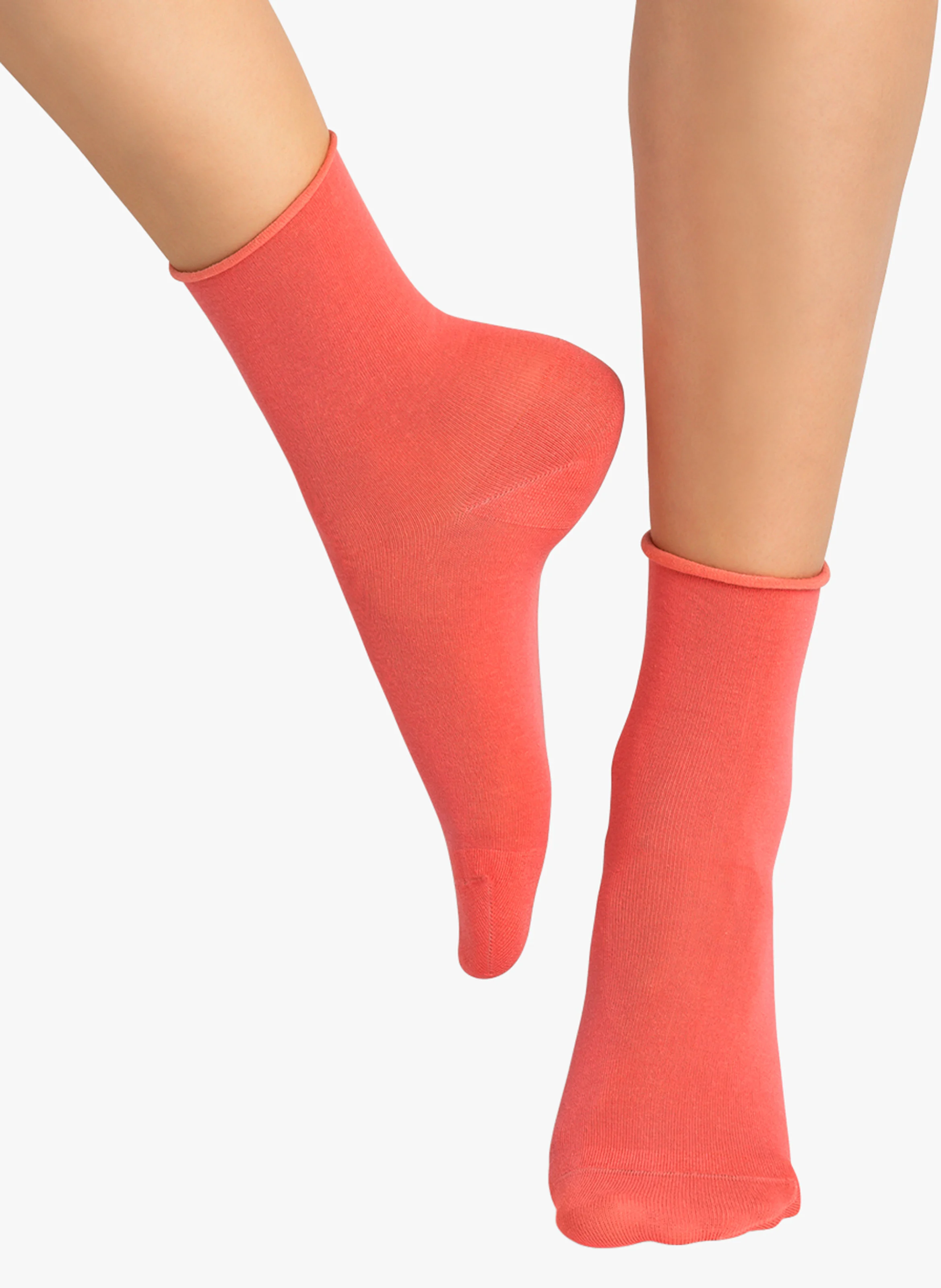 VELOUTE - Chaussettes en coton stretch | Rouge
